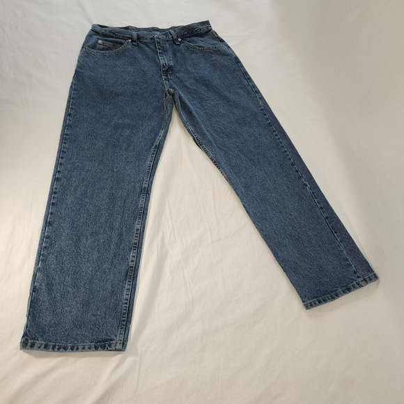 Vintage WRANGLER Mom High Rise Straight Leg Relaxed Fit Jeans Size 34X30 100% C - Picture 10 of 15